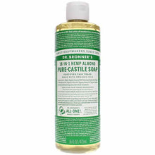 18-In-1 Hemp Pure Castile Soap, Almond, 16 Oz, by Dr. Bronner's Magic Soaps