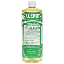 18-In-1 Hemp Pure Castile Soap, Almond, 32 Oz, by Dr. Bronner's Magic Soaps
