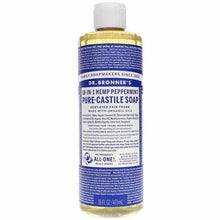 18-In-1 Hemp Pure Castile Soap, Peppermint, 16 Oz, by Dr. Bronner's Magic Soaps