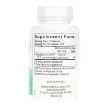2-AEP Magnesium 500 Mg, 100 Veg Capsules, by Advanced Research, image #2