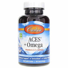 ACES Vitamins A, C, E + Omega, 60 Softgels, by Carlson Labs