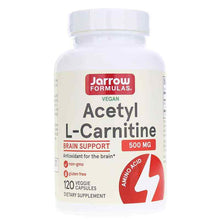 Acetyl L-Carnitine 500 Mg, 120 Veg Capsules, by Jarrow Formulas
