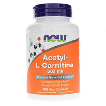 Acetyl-L-Carnitine 500 Mg, 100 Veg Capsules, by NOW Foods