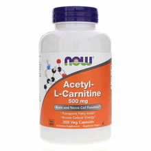 Acetyl-L-Carnitine 500 Mg, 200 Veg Capsules, by NOW Foods