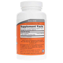 Acetyl-L-Carnitine Pure Powder, by NOW Foods, image #2