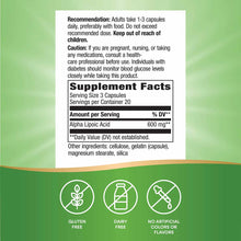 Alpha Lipoic Acid, by Natures Way