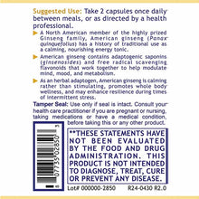 American Ginseng, 60 Veg Capsules, by Premier Research Labs, image #3