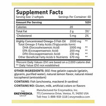 Aqua Biome Fish Oil Maximum Strength, 120 Softgels, by Enzymedica, image #2