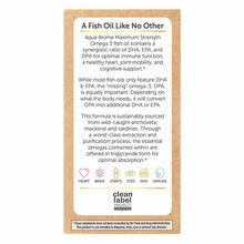 Aqua Biome Fish Oil Maximum Strength, 120 Softgels, by Enzymedica, image #4