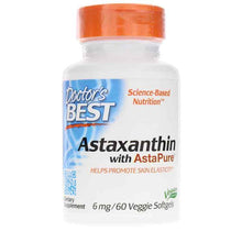 Astaxanthin with AstaPure 6 Mg, 60 Veg Softgels, by Doctors Best