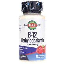 B-12 1000 Mcg as Methylcobalamin ActivMelt, Raspberry, by Kal