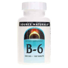 B-6 500 Mg, 100 Tablets, by Source Naturals