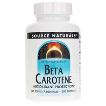 Beta Carotene 7,500 Mcg, by Source Naturals