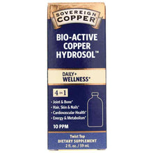 Bio-Active Copper Hydrosol, 2 Oz, by Sovereign Silver