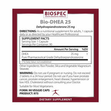 Bio-DHEA 25 Mg, by BioSpec, image #2