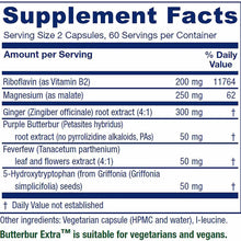 Butterbur Extra, 120 Veg Capsules, by Vitanica