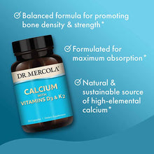 Calcium with Vitamins D3 & K2, 30 Capsules, by Dr. Mercola, image #4