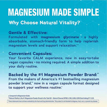 CALM Magnesium Capsules, by Natural Vitality, image #3