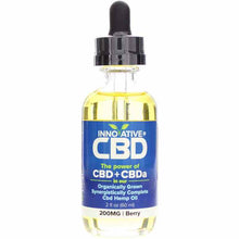CBD + CBDa Organic CBD Hemp Oil 200 Mg, Berry, by Innovative CBD