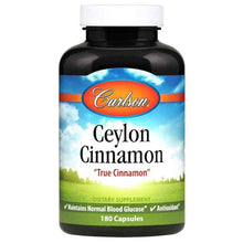 Ceylon Cinnamon Capsules, 180 Capsules, by Carlson Labs