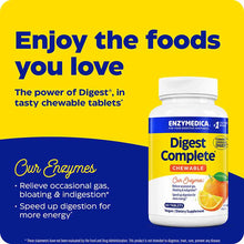 Chewable Digest Complete Orange Flavor, 60 Chewable Tablets, by Enzymedica, image #3