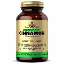 Cinnamon, 100 Veg Capsules, by Solgar