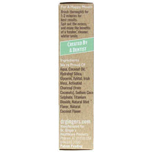 Coconut Oil Toothpaste with White Charcoal, 1.25 Oz, by Dr. Gingers, image #2