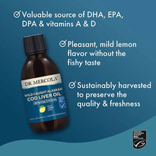 Cod Liver Oil Liquid, Lemon, 6.8 Oz, by Dr. Mercola, image #4