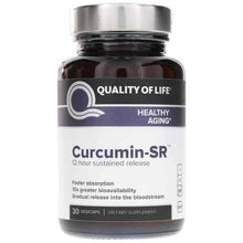 Curcumin-SR 12-Hour Sustained Release, 30 Veg Capsules, by Quality Of Life