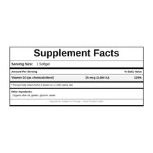 D3 1000, 180 Softgels, by NutriDyn