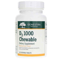 D3 1000 Chewable Blackcurrant Flavor, by Genestra