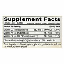 D3 10,000 with K2, 60 Softgels, by NutriDyn