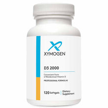 D3 2000, 120 Softgels, by Xymogen