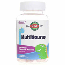 Dinosaurs MultiSaurus Vitamins & Minerals, Mixed Berry, 60 Chewables, by Kal