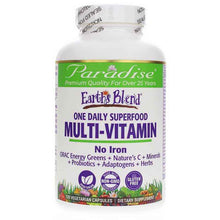 Earth's Blend Superfood Multivitamin No Iron, by Paradise Herbs