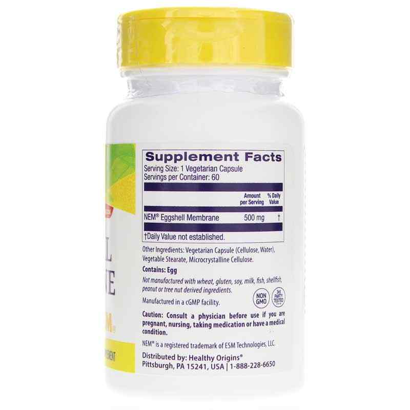 Natural Factors NEM Natural Eggshell Membrane 500 Mg, 60 Capsules