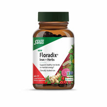 Floradix Iron + Herbs Capsules, 60 Liquid Phyto Caps, by Salus