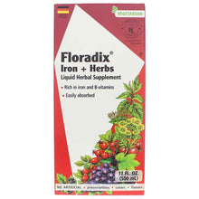 Floradix Iron + Herbs Liquid Extract, 17 Oz, by Salus