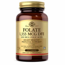 Folate 1333 Mcg (800 Mcg Folic Acid), 250 Tablets, by Solgar