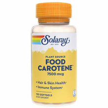 Food Carotene 7500 Mcg Plant Source, by Solaray
