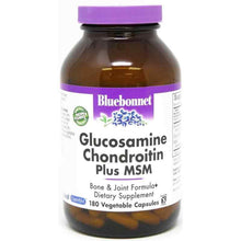 Glucosamine Chondroitin Plus MSM, 180 Veg Capsules, by Bluebonnet