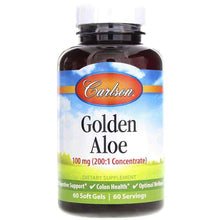 Golden Aloe 100 Mg, 60 Softgels, by Carlson Labs