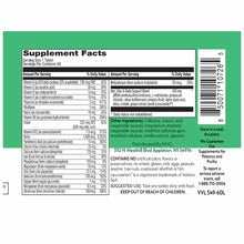 Supplement Facts label for Hair, Nails, & Skin tablets showing nutritional information, ingredients, and usage instructions o