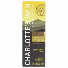 Hemp Extract Oil 60 Mg, Lemon Twist, 1 Oz, by Charlottes Web