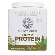 Hemp Protein Organic, Unflavored, 26.4 Oz, by Sunwarrior