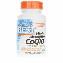 High Absorption CoQ10 100 Mg, 120 Veg Capsules, by Doctors Best