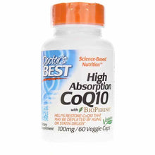 High Absorption CoQ10 100 Mg, 60 Veg Capsules, by Doctors Best