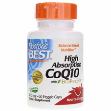 High Absorption CoQ10 400 Mg, 60 Veg Capsules, by Doctors Best