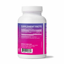 White bottle with magenta label containing 60 capsules of Bacillus subtilis HU58 supplement by Microbiome Labs.