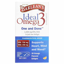 Ideal Omega 3 1,000 Mg, 30 Softgels, by Barleans Organic Oils